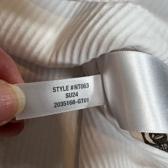 Madewell | Highneck Tank in Sleekhold | Ribbed | Tank Top| White | XL - Picture 4 of 7